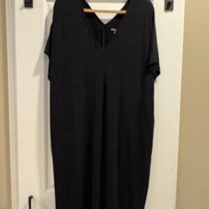 NWOT Plus Size: Ava & Viv Dolman Short Sleeve Shift Midi Dress Stretch
